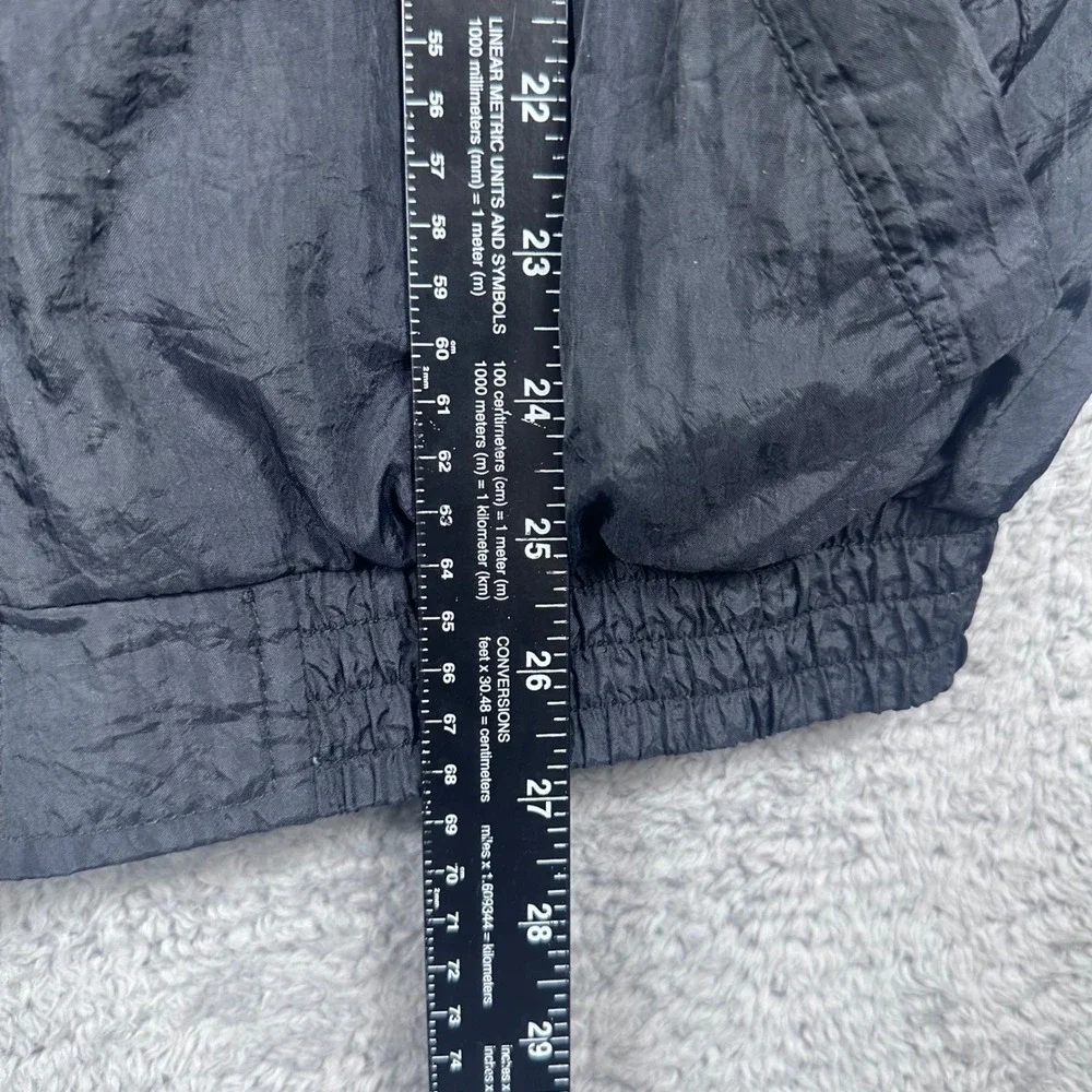 Converse‎ Windbreaker Mens Medium Black Grey Blue Vintage 90s Colorblock Jacket